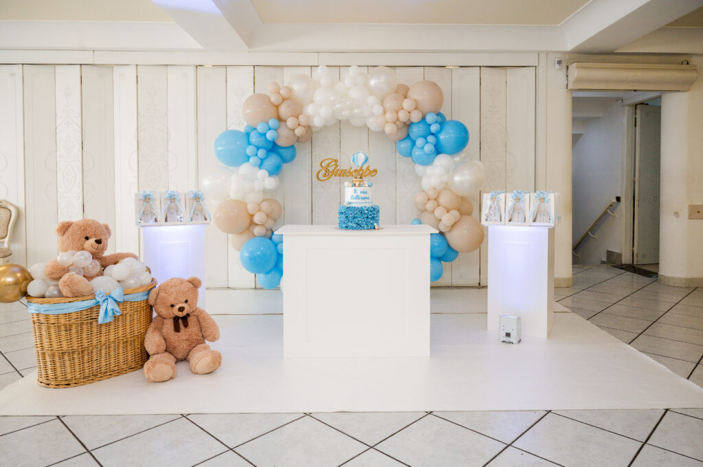 Allestimento Battesimo presso La Costiera, ristorante per ricevimenti a Sant’Antonio Abate