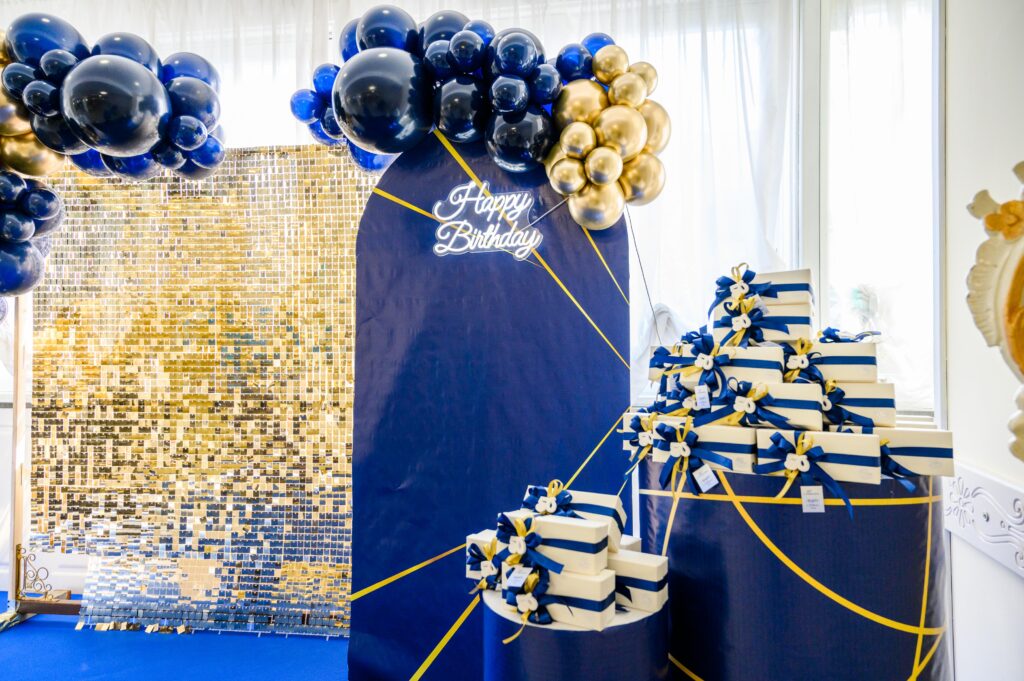 Allestimento compleanno 50 anni presso La Costiera, ristorante per ricevimenti a Sant’Antonio Abate